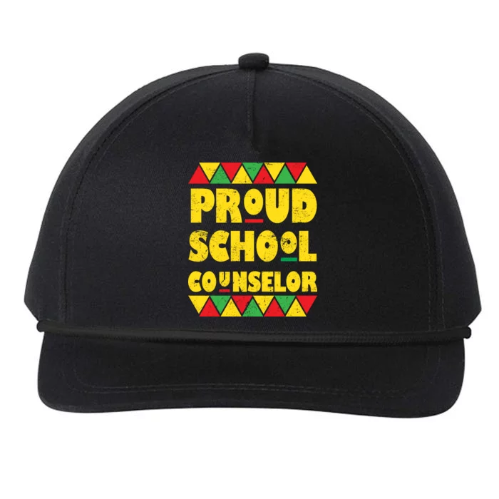 Proud School Counselor Snapback Five-Panel Rope Hat