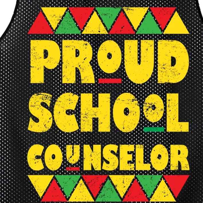 Proud School Counselor Mesh Reversible Basketball Jersey Tank