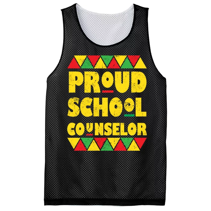 Proud School Counselor Mesh Reversible Basketball Jersey Tank