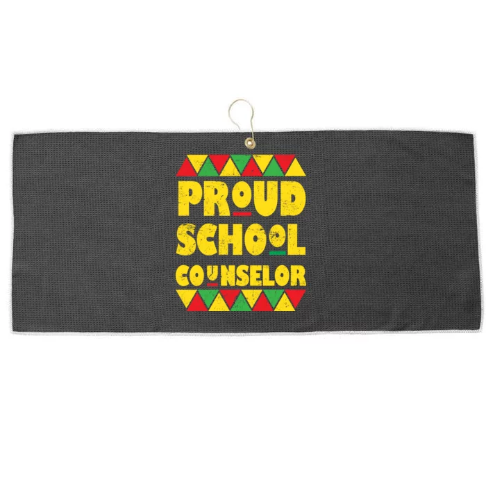 Proud School Counselor Large Microfiber Waffle Golf Towel