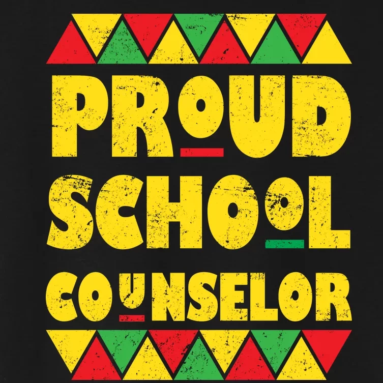 Proud School Counselor Women's Crop Top Tee