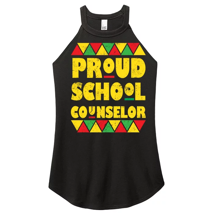 Proud School Counselor Women’s Perfect Tri Rocker Tank