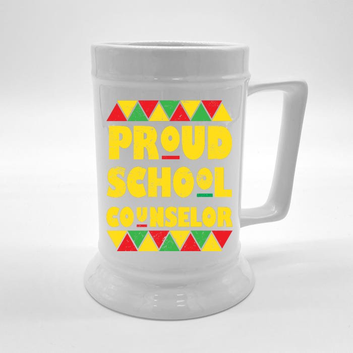 Proud School Counselor Front & Back Beer Stein