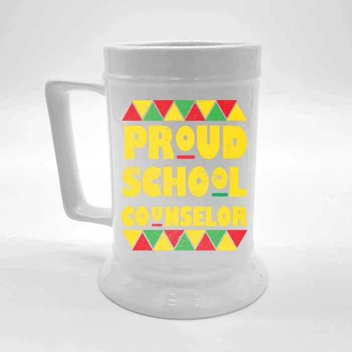 Proud School Counselor Front & Back Beer Stein