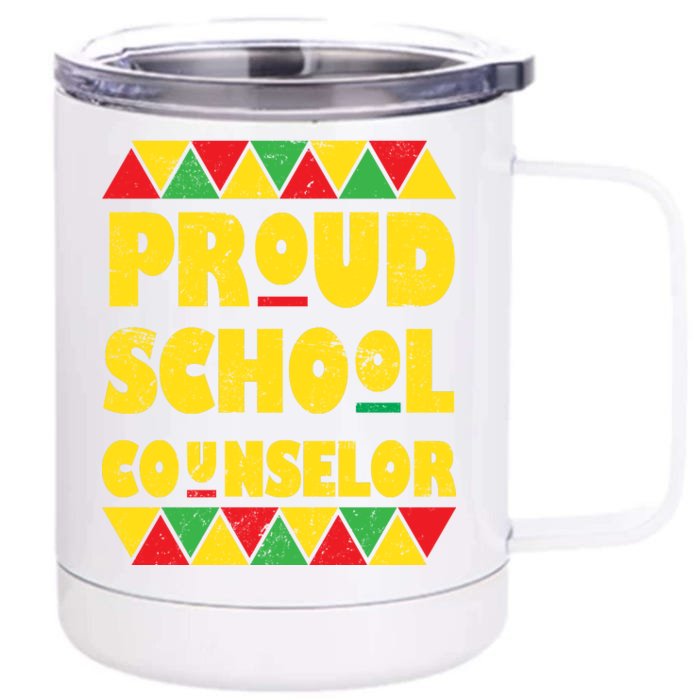 Proud School Counselor Front & Back 12oz Stainless Steel Tumbler Cup