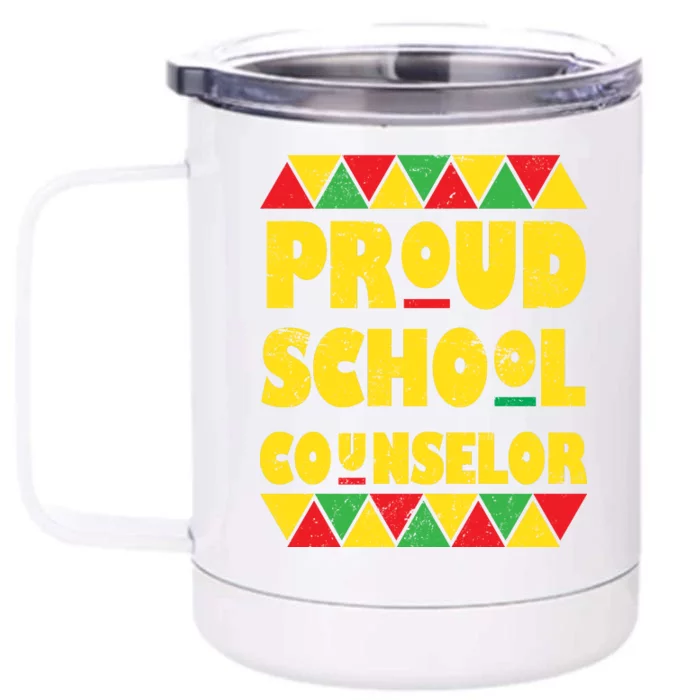 Proud School Counselor Front & Back 12oz Stainless Steel Tumbler Cup