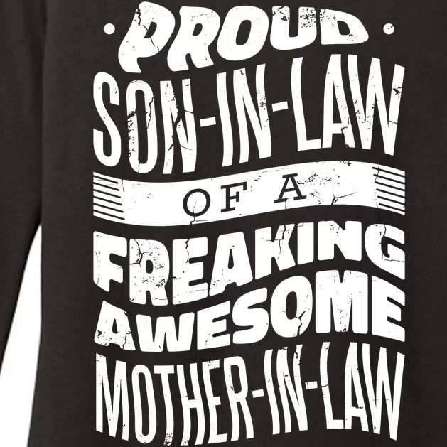 Proud Son-In-Law Of A Freaking Awesome Mother In Law Womens CVC Long Sleeve Shirt