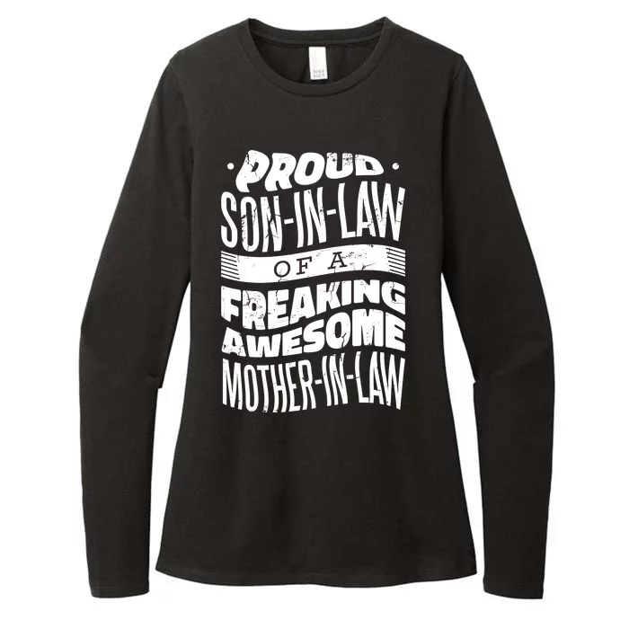 Proud Son-In-Law Of A Freaking Awesome Mother In Law Womens CVC Long Sleeve Shirt