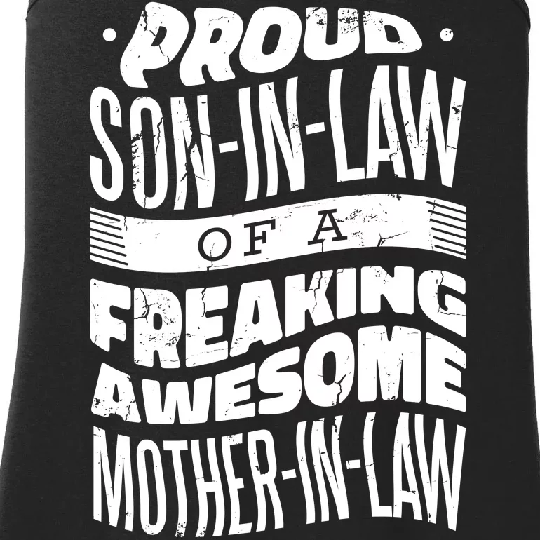 Proud Son-In-Law Of A Freaking Awesome Mother In Law Ladies Essential Tank