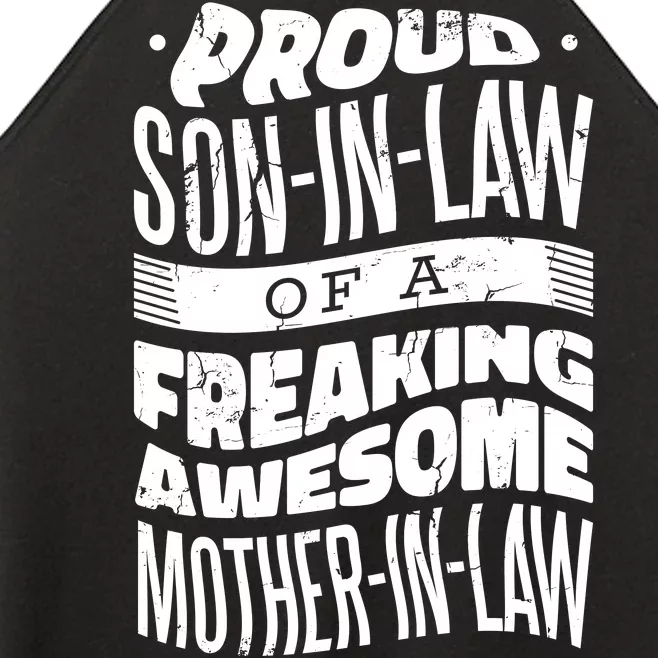 Proud Son-In-Law Of A Freaking Awesome Mother In Law Women’s Perfect Tri Rocker Tank