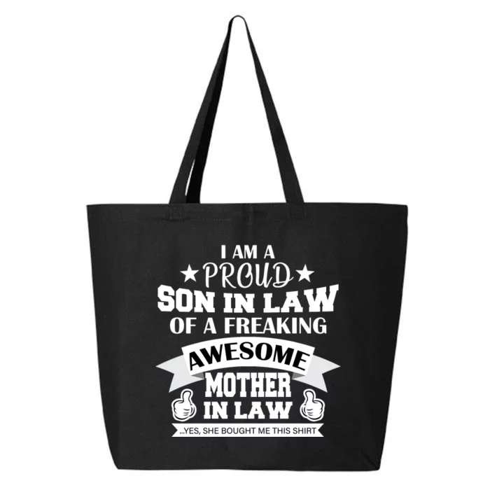 Proud Son In Law Of An Awesome Mother in Law 25L Jumbo Tote