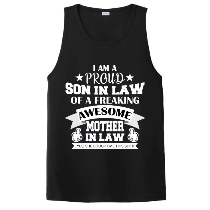 Proud Son In Law Of An Awesome Mother in Law Performance Tank