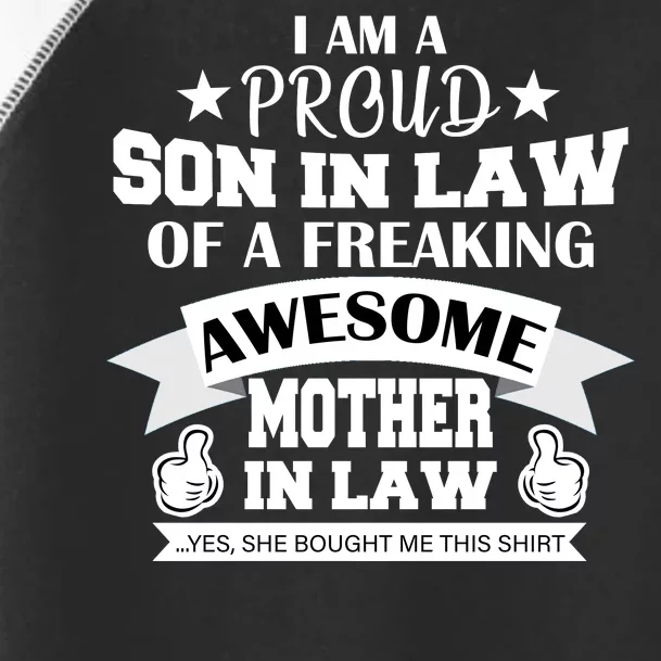 Proud Son In Law Of An Awesome Mother in Law Toddler Fine Jersey T-Shirt