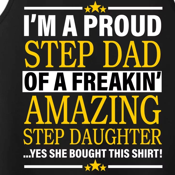 Proud Step Dad Of An Amazing Step Daughter Performance Tank