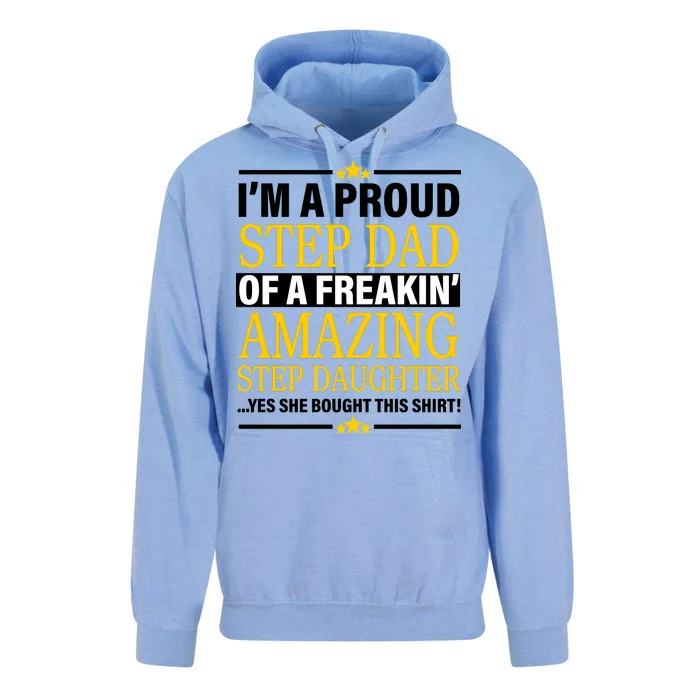 Proud Step Dad Of An Amazing Step Daughter Unisex Surf Hoodie