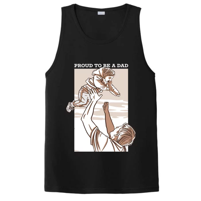 Proud To Be A Dad Performance Tank