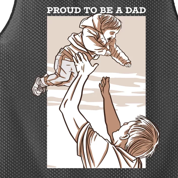 Proud To Be A Dad Mesh Reversible Basketball Jersey Tank