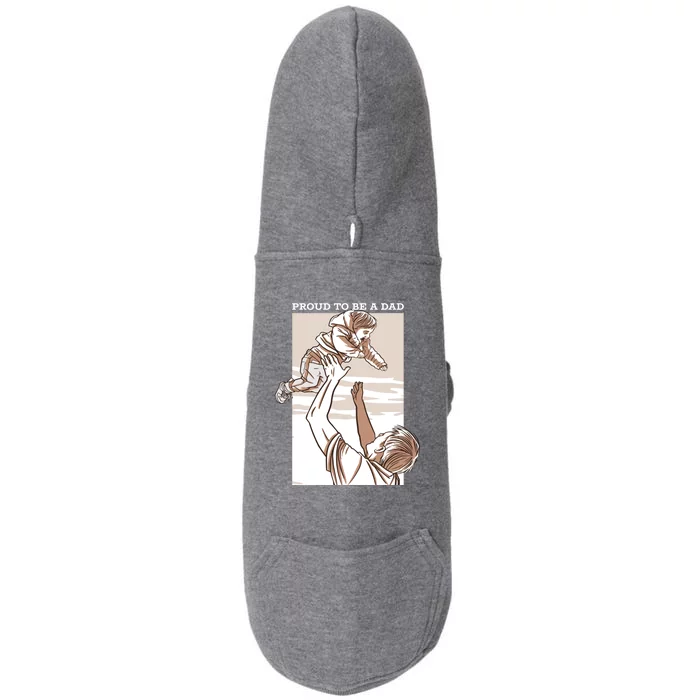 Proud To Be A Dad Doggie 3-End Fleece Hoodie