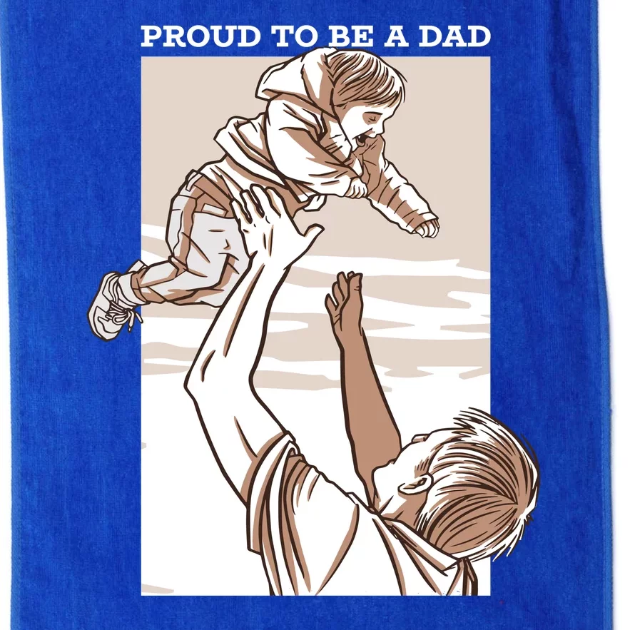 Proud To Be A Dad Platinum Collection Golf Towel