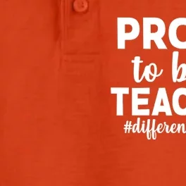 Proud To Be A Teacher #differencemaker Dry Zone Grid Performance Polo