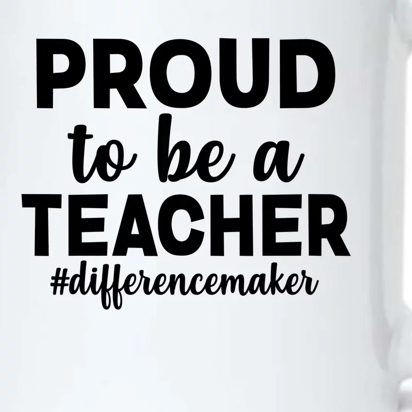 Proud To Be A Teacher #differencemaker Black Color Changing Mug