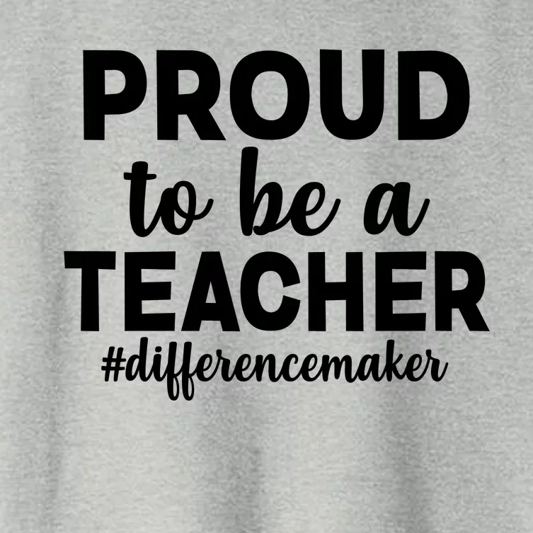 Proud To Be A Teacher #differencemaker Women's Crop Top Tee