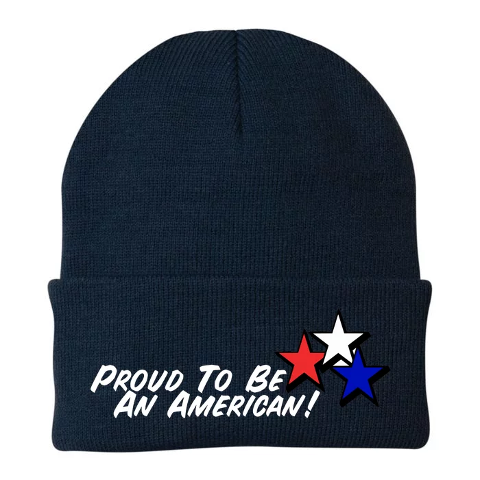 Proud To Be An American! Knit Cap Winter Beanie