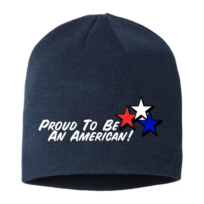 Proud To Be An American! 8 1/2in Sustainable Knit Beanie