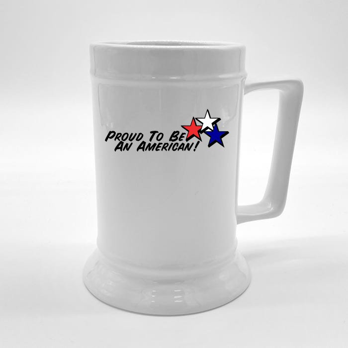 Proud To Be An American! Front & Back Beer Stein