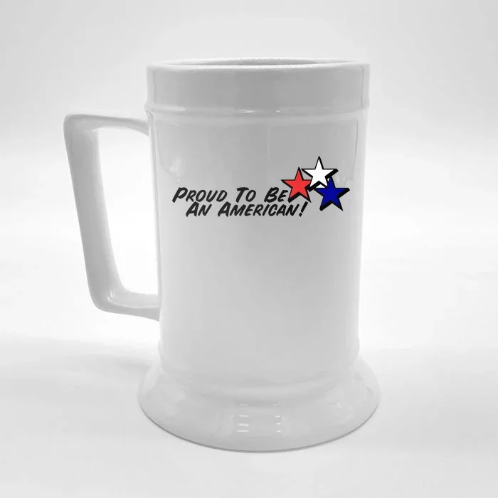 Proud To Be An American! Front & Back Beer Stein