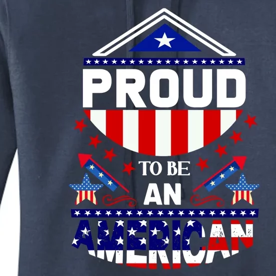 Proud To Be An American Patriotic Women's Pullover Hoodie