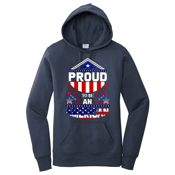 Proud To Be An American Patriotic Women's Pullover Hoodie