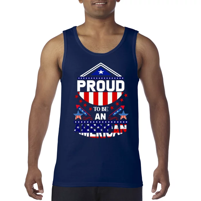 Proud To Be An American Patriotic Tank Top