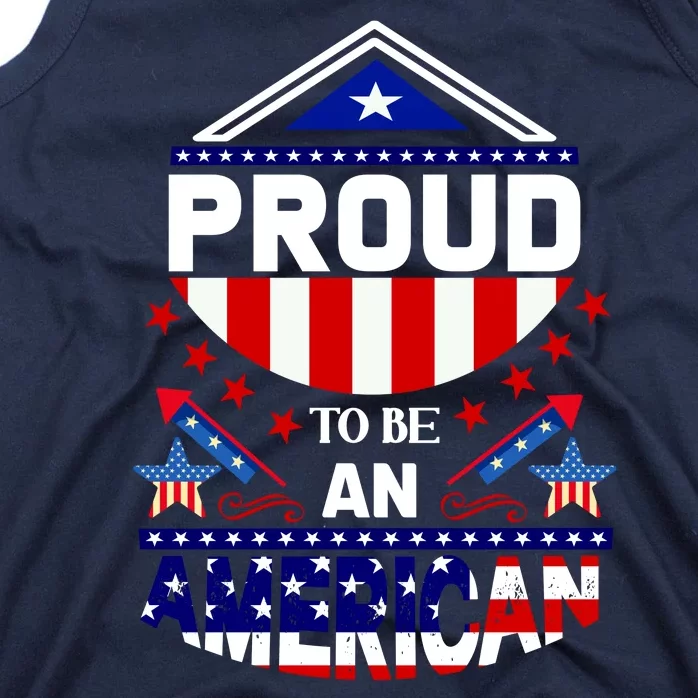 Proud To Be An American Patriotic Tank Top