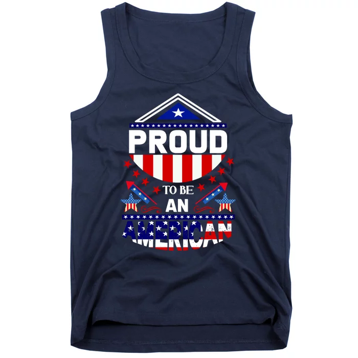 Proud To Be An American Patriotic Tank Top