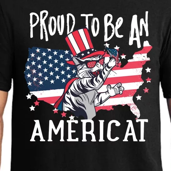 Proud To Be an Americat Cat Pajama Set