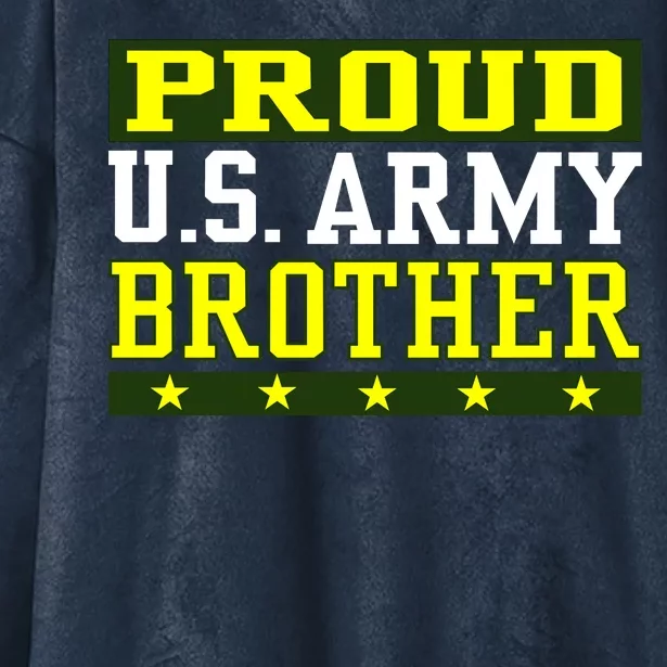 Proud U.S. Army Brother Hooded Wearable Blanket