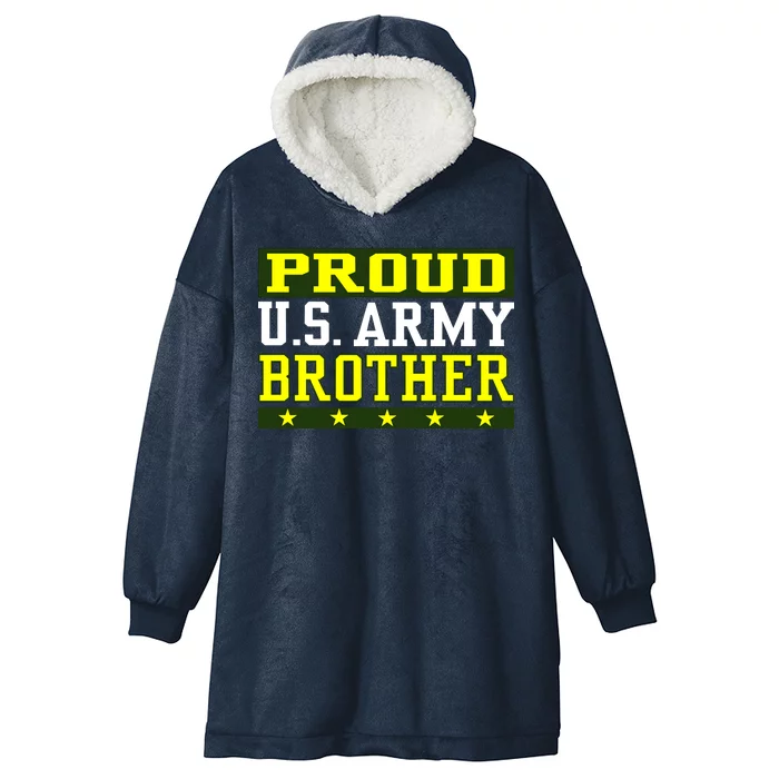 Proud U.S. Army Brother Hooded Wearable Blanket