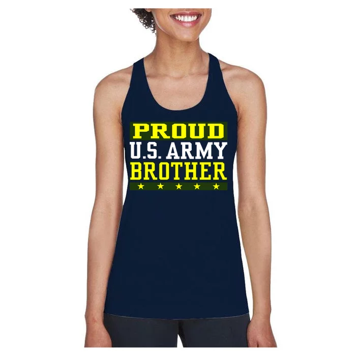 Proud U.S. Army Brother Women's Racerback Tank