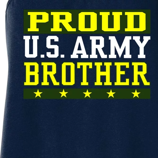 Proud U.S. Army Brother Women's Racerback Tank