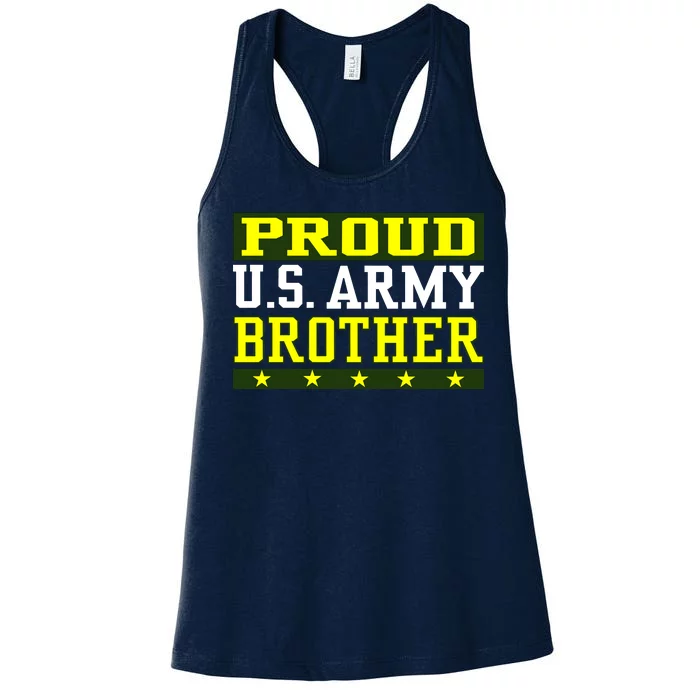 Proud U.S. Army Brother Women's Racerback Tank