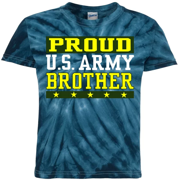 Proud U.S. Army Brother Kids Tie-Dye T-Shirt