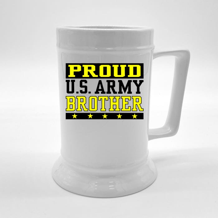 Proud U.S. Army Brother Front & Back Beer Stein