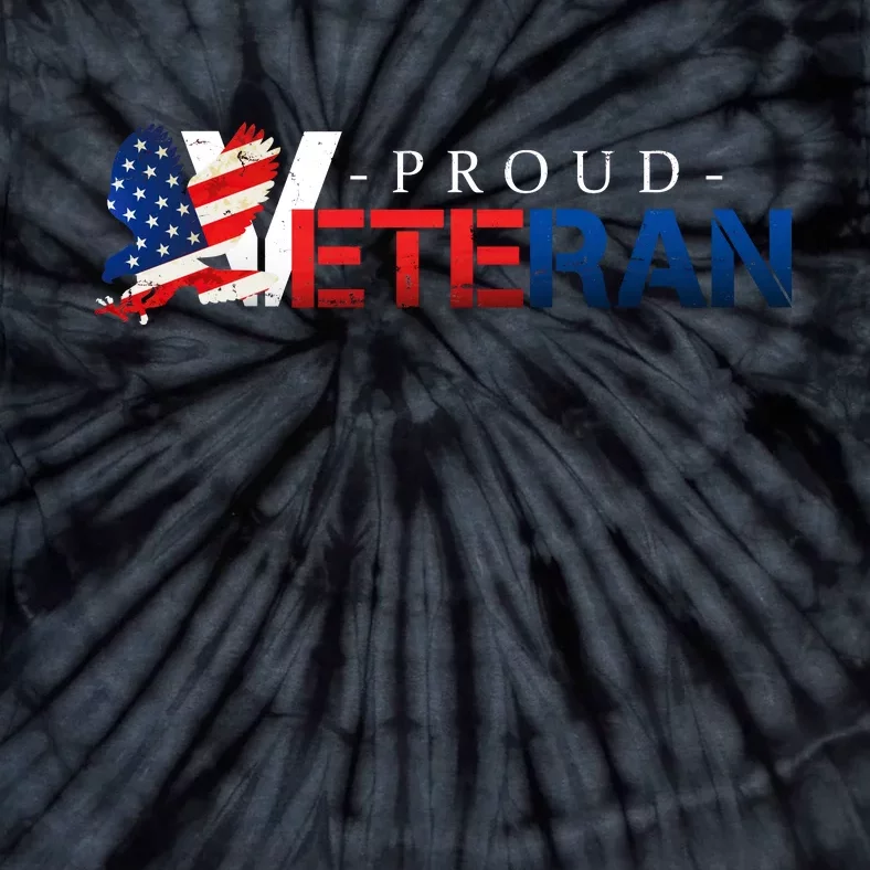 Proud USA Veteran Eagle Tie-Dye T-Shirt