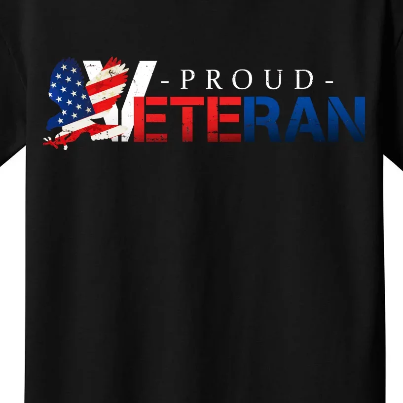 Proud USA Veteran Eagle Kids T-Shirt