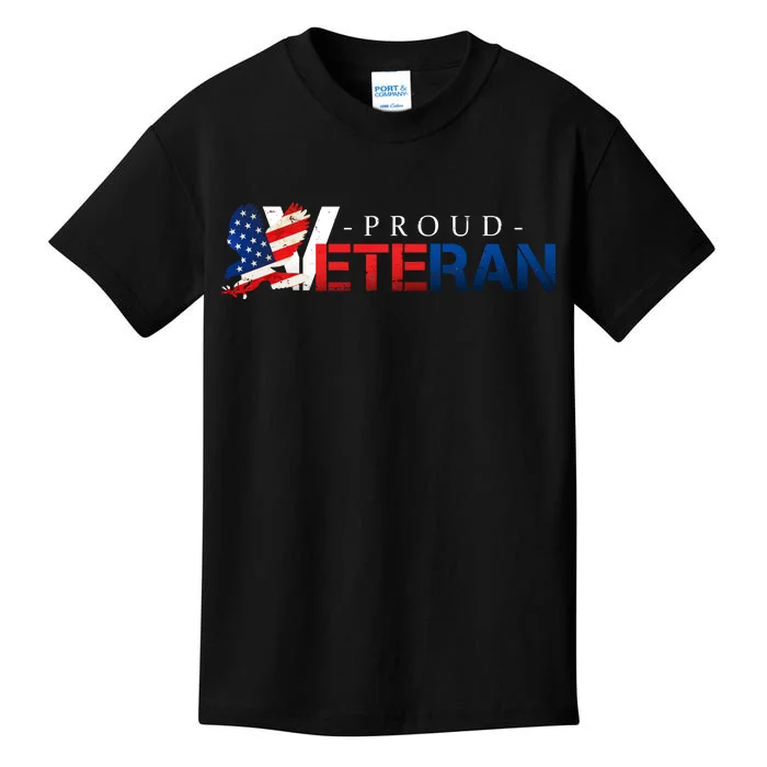 Proud USA Veteran Eagle Kids T-Shirt