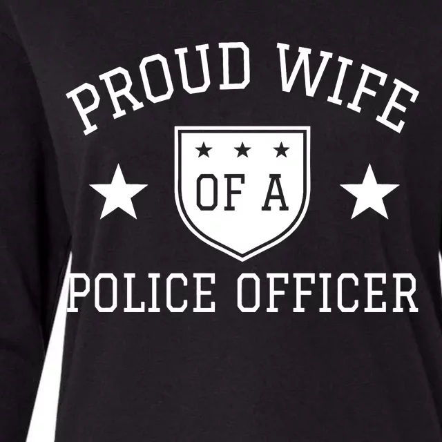 Proud Wife of A Police Officer Womens Cotton Relaxed Long Sleeve T-Shirt