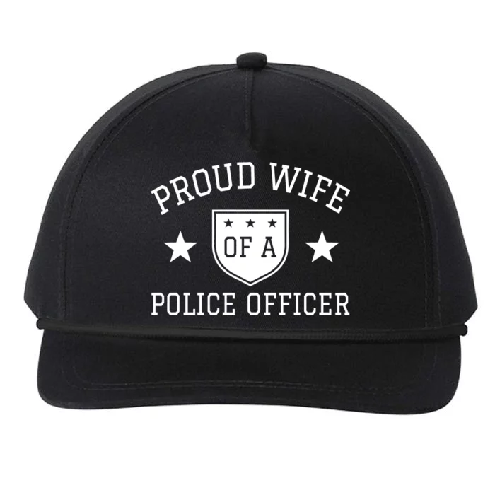 Proud Wife of A Police Officer Snapback Five-Panel Rope Hat