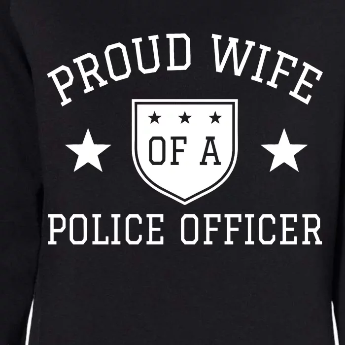 Proud Wife of A Police Officer Womens California Wash Sweatshirt