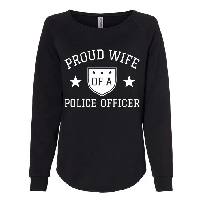 Proud Wife of A Police Officer Womens California Wash Sweatshirt